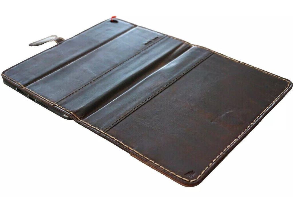 Genuine Leather iPad Pro/Air Case: Magnetic, Credit Card Slots