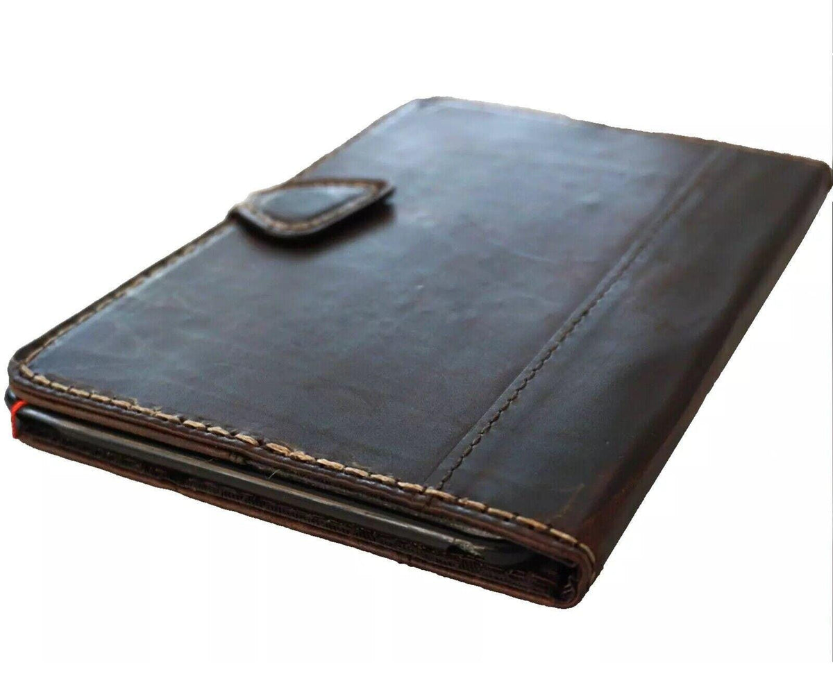 Vintage Leather iPad Mini Case: Magnetic Wallet, Hand Sewn