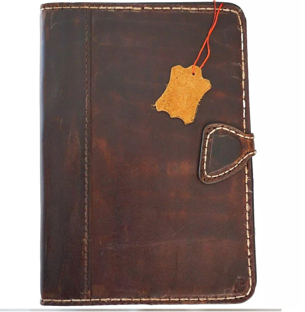 Vintage Leather iPad Mini Case: Magnetic Wallet, Hand Sewn