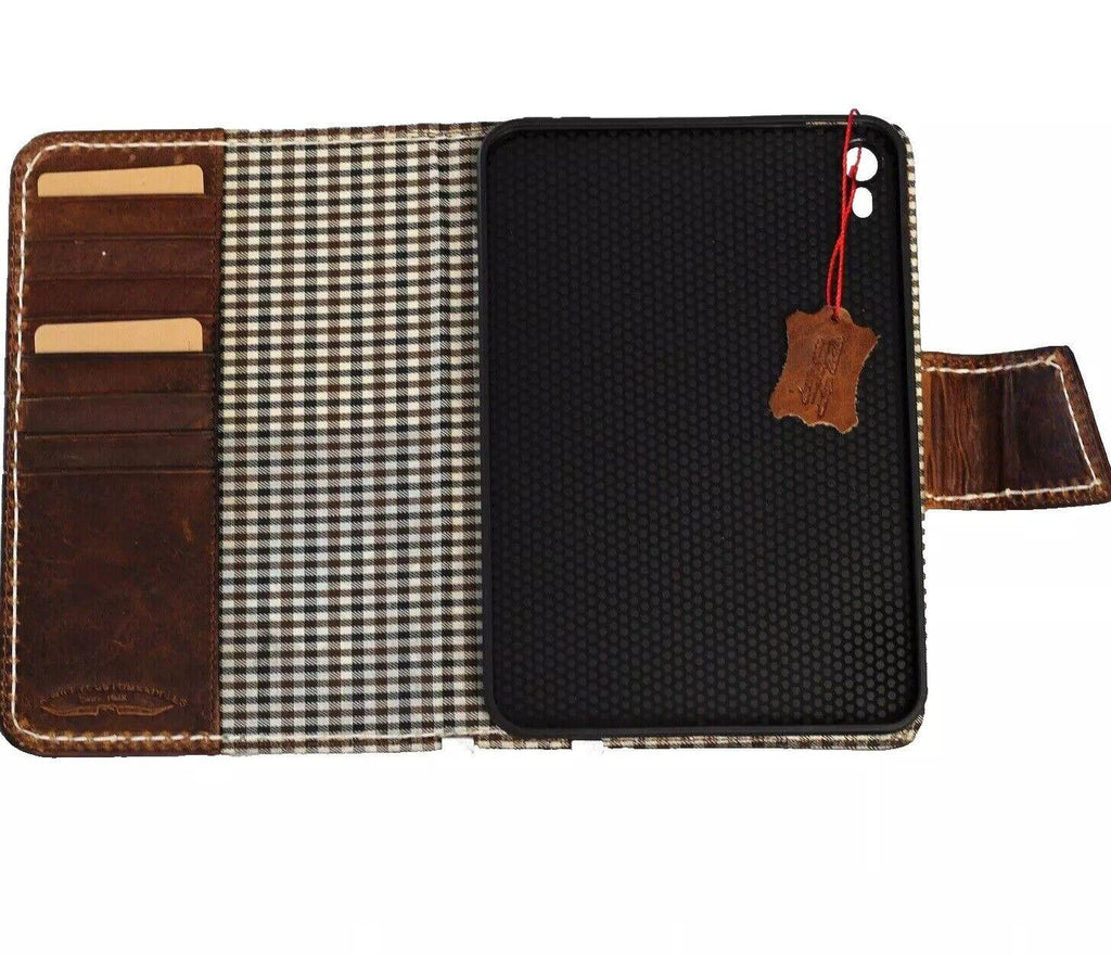 Vintage Leather iPad Case: Magnetic Wallet, Hand Sewn