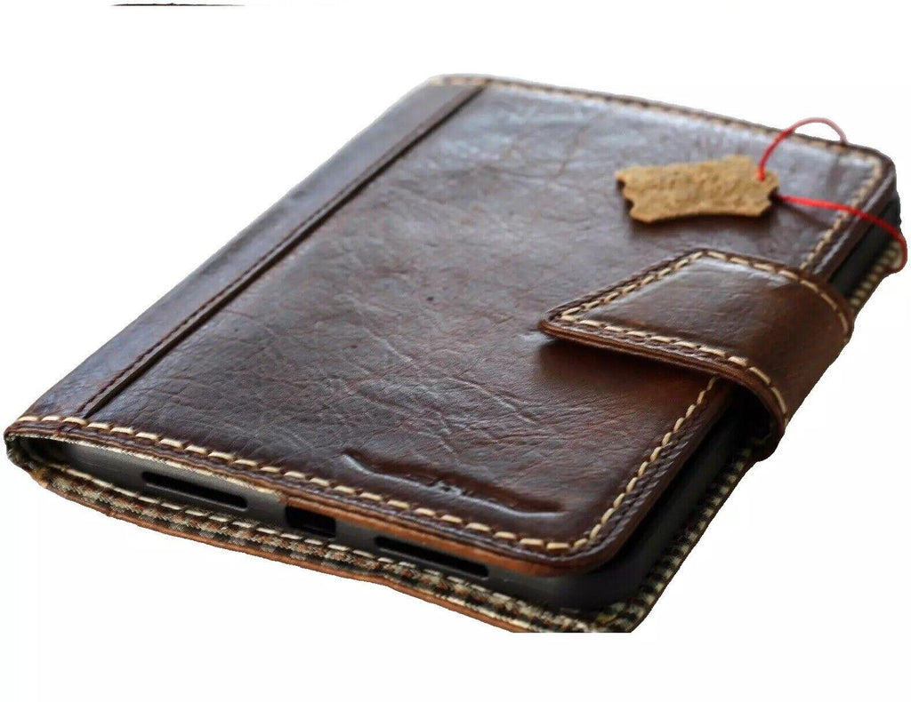 Vintage Leather iPad Case: Magnetic Wallet, Hand Sewn