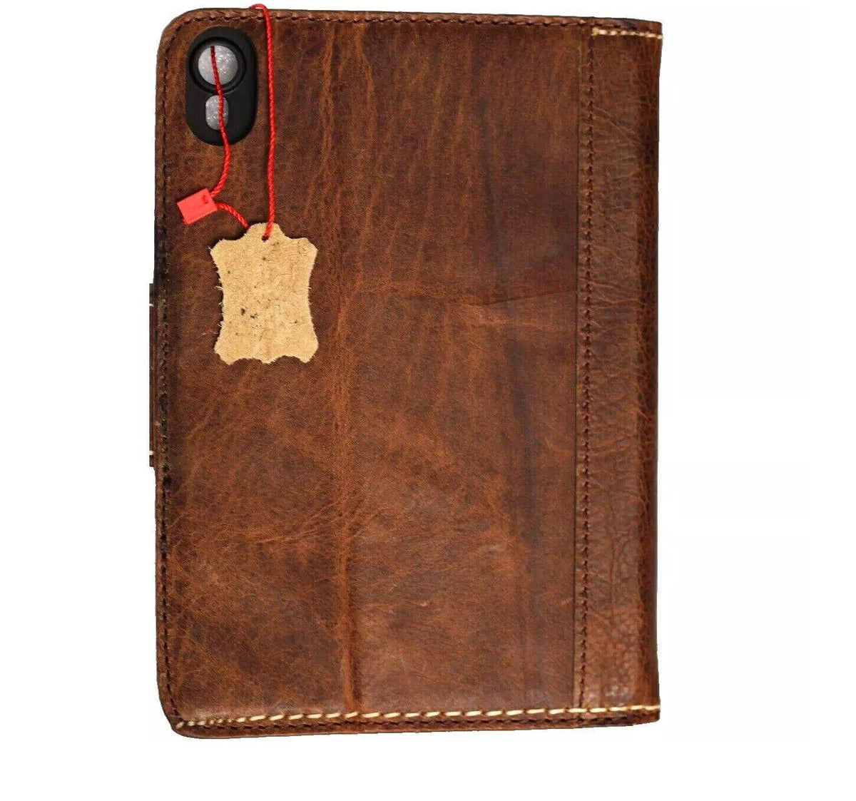 Vintage Leather iPad Case: Magnetic Wallet, Hand Sewn