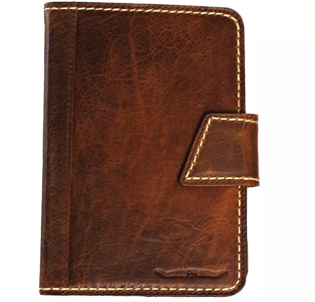 Vintage Leather iPad Case: Magnetic Wallet, Hand Sewn