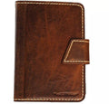 Vintage Leather iPad Case: Magnetic Wallet, Hand Sewn