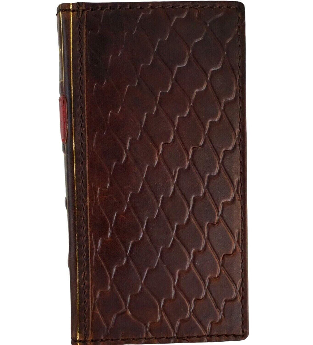 Handmade Leather Book Wallet Case for OnePlus 15 13