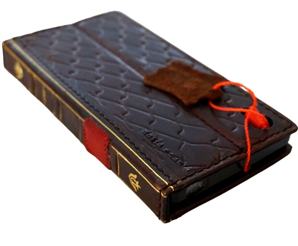Leather Book Wallet Case for iPhone: Card Slots, Bible Style 17