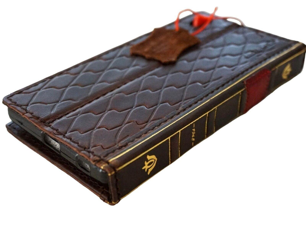 Leather Book Wallet Case for iPhone: Card Slots, Bible Style 17