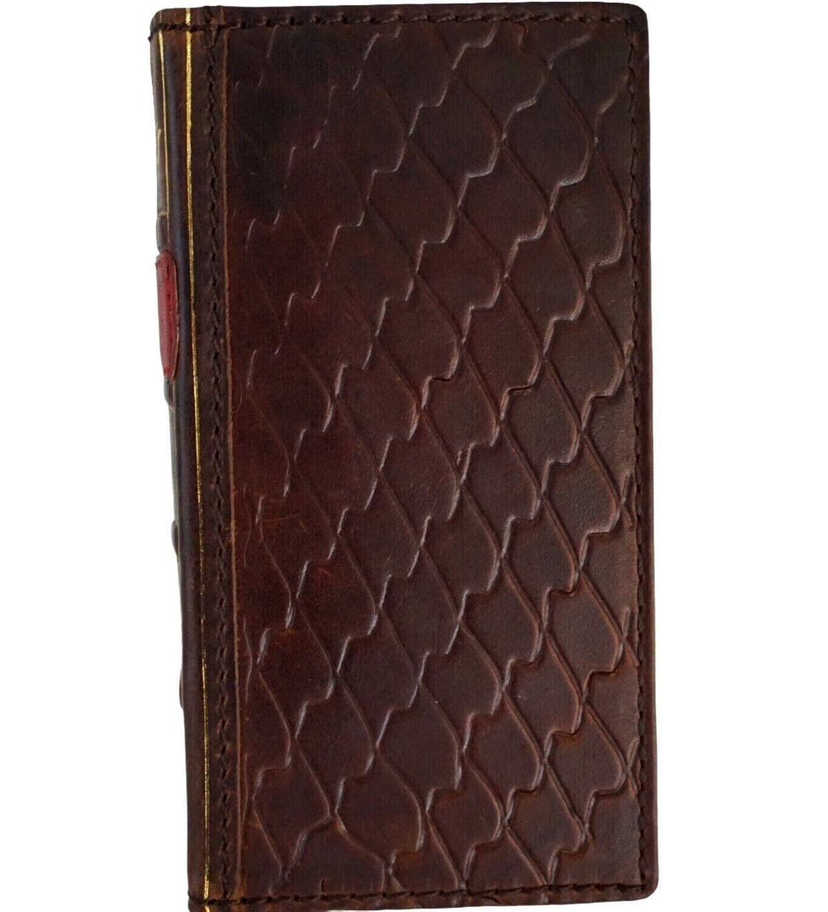 Handmade Leather Book Wallet Case for Google Pixel Fold