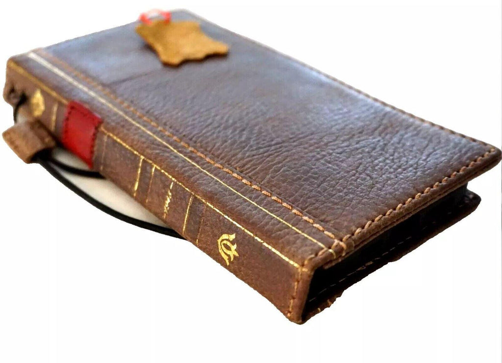 Handmade Leather 'Book' Wallet Case for Google Pixel Fold