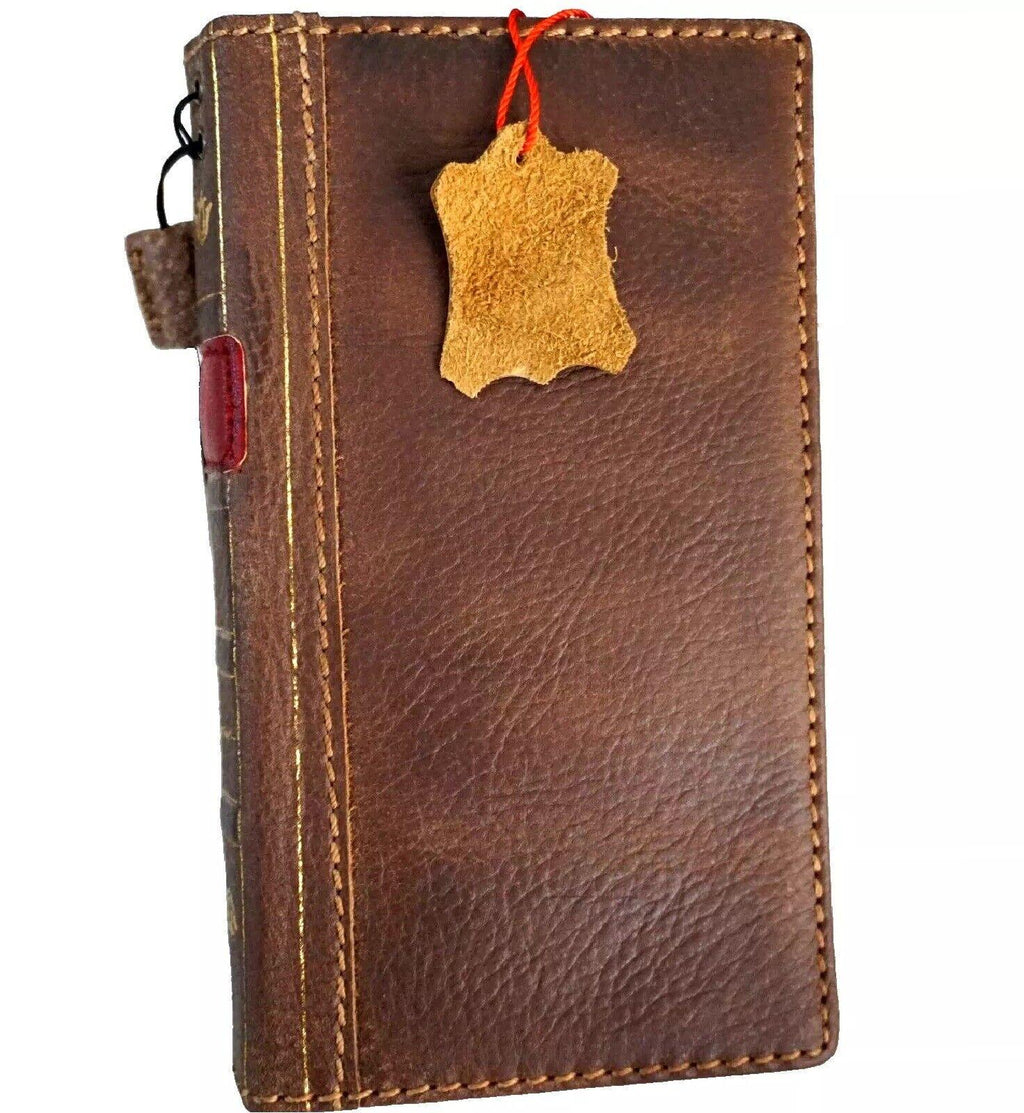 Handmade Leather 'Book' Wallet Case for Google Pixel Fold