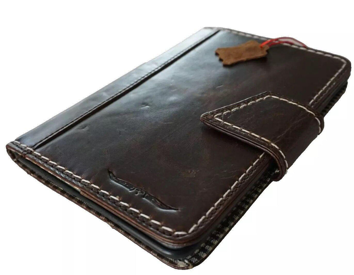 Vintage Leather iPad Mini Case: Magnetic Wallet, Hand Sewn
