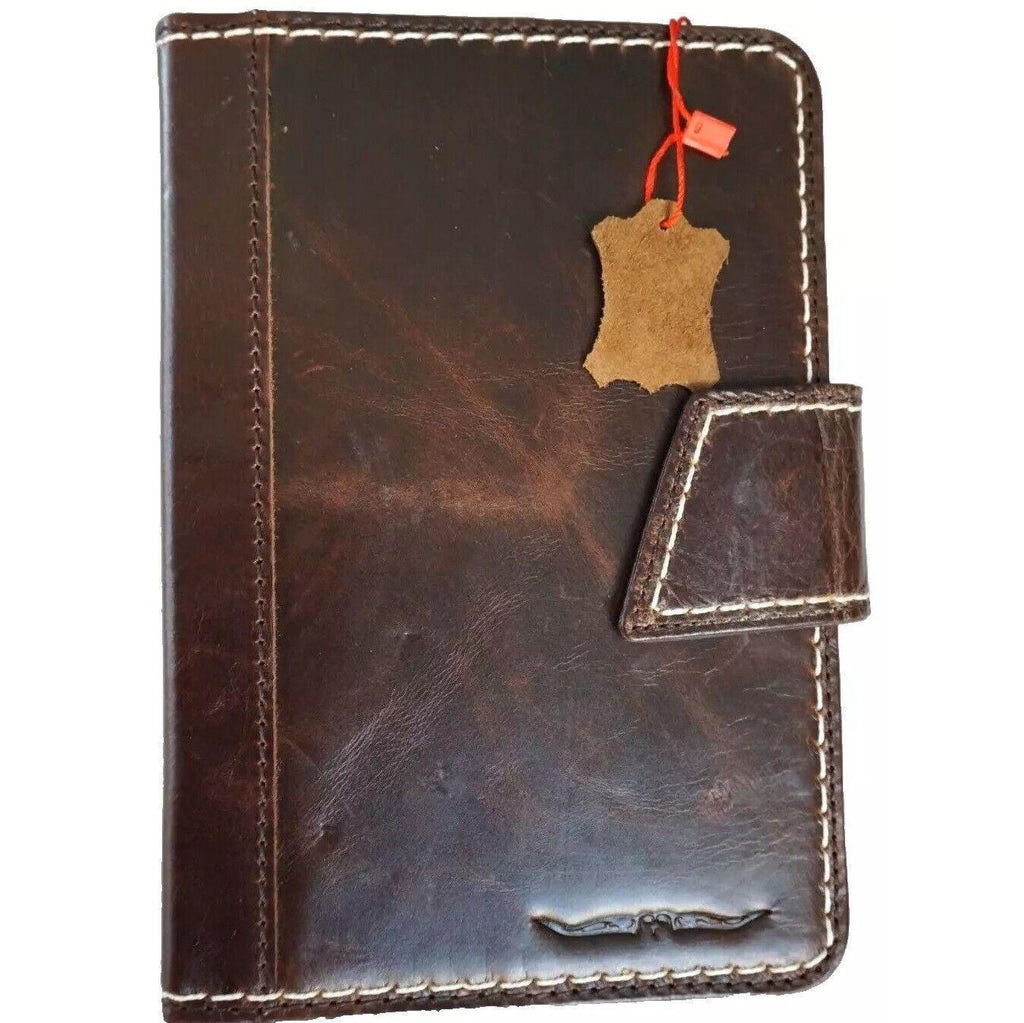 Vintage Leather iPad Mini Case: Magnetic Wallet, Hand Sewn