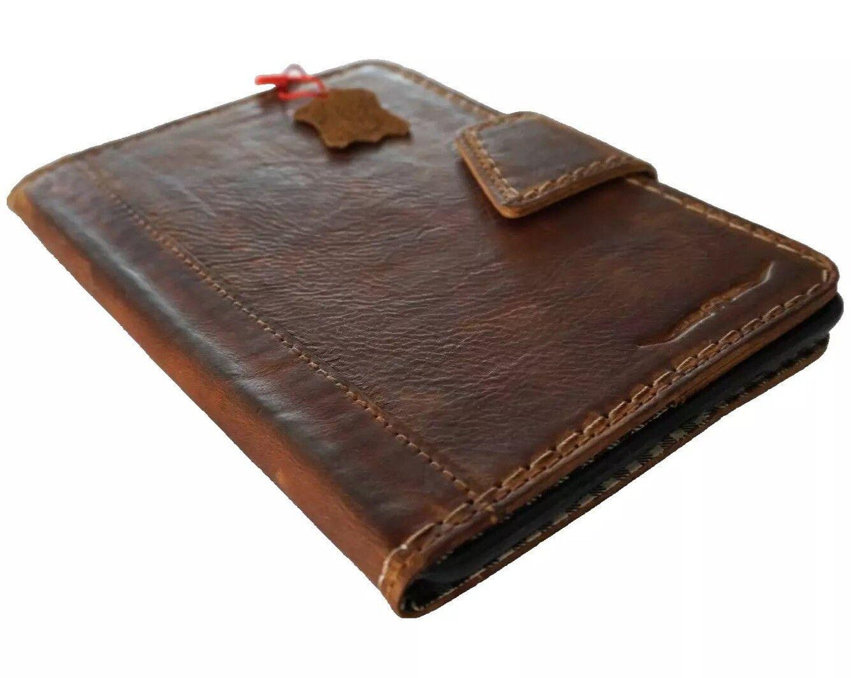 Vintage Leather iPad Mini Case: Magnetic Wallet, Hand Sewn