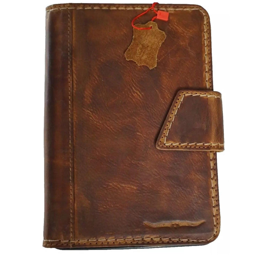 Vintage Leather iPad Mini Case: Magnetic Wallet, Hand Sewn