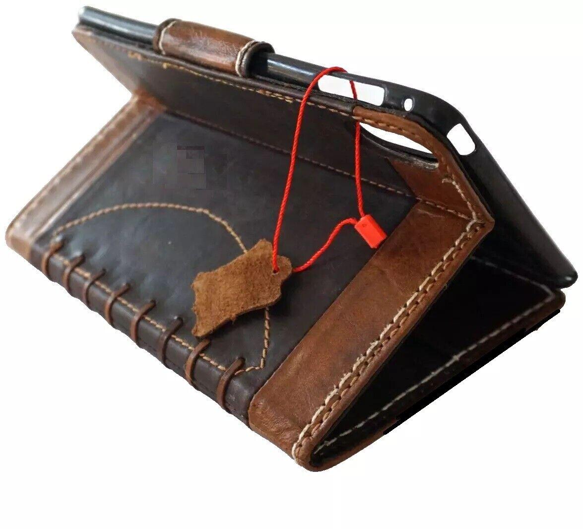 Vintage Leather Football iPad Mini Case: Magnetic Wallet, Hand Sewn