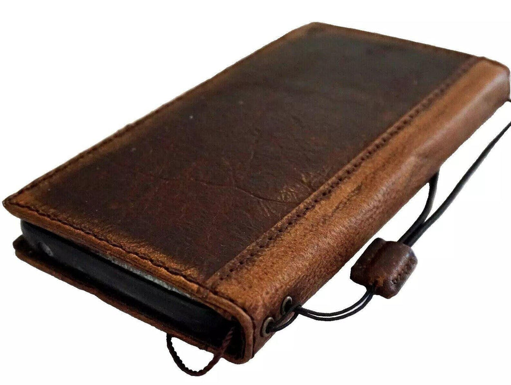 Handmade Leather Wallet Book Cover for Galaxy Z Fold