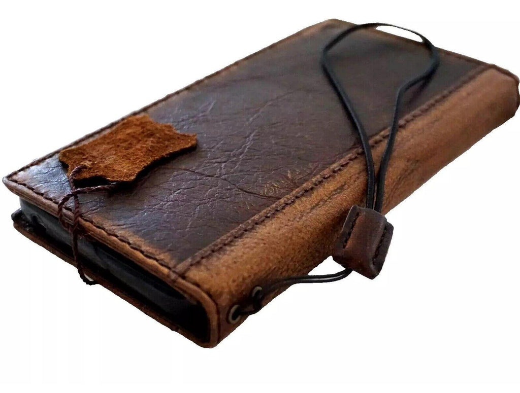 Handmade Leather Wallet Book Cover for Galaxy Z Fold