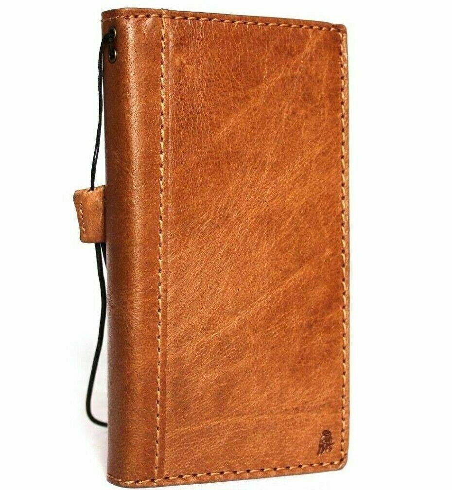 Handmade Leather Phone Case, Luxury Art Design for Galaxy