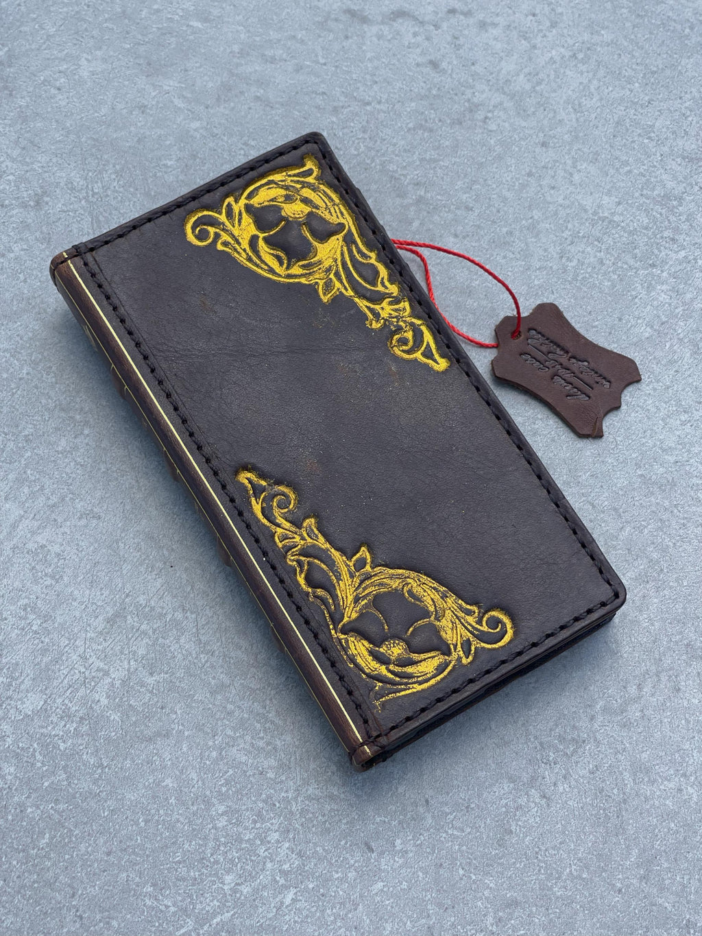 Handmade Leather Wallet Book Case for Vivo X Fold 3 Pro