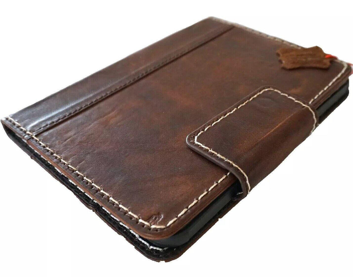 Vintage Leather iPad Mini Case: Hand Sewn, Magnetic Pen Holder