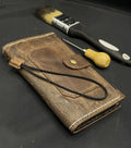 Handmade Leather Wallet Case for OnePlus: Wireless Charge, Card Slots