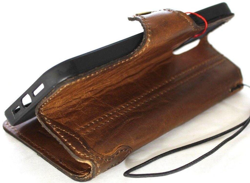 Handmade Leather Wallet Case for Google Pixel: Vintage Style