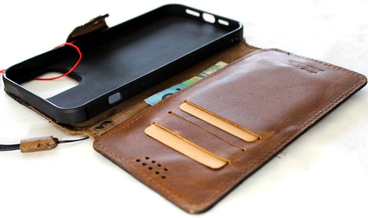 Handmade Leather Wallet Case for Google Pixel: Vintage Style