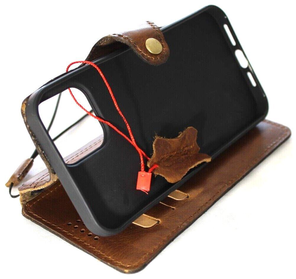 Handmade Leather Wallet Case for Google Pixel: Vintage Style