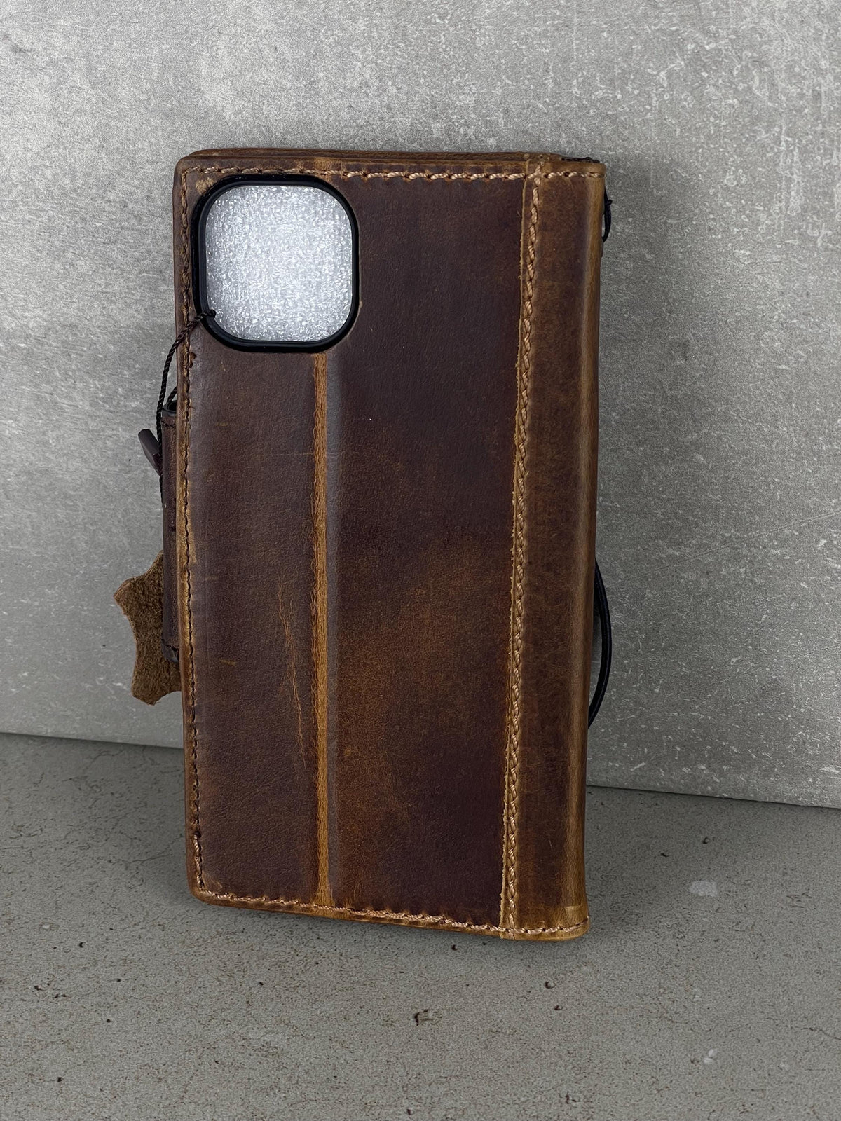 Handmade Leather Wallet Phone Case for Galaxy