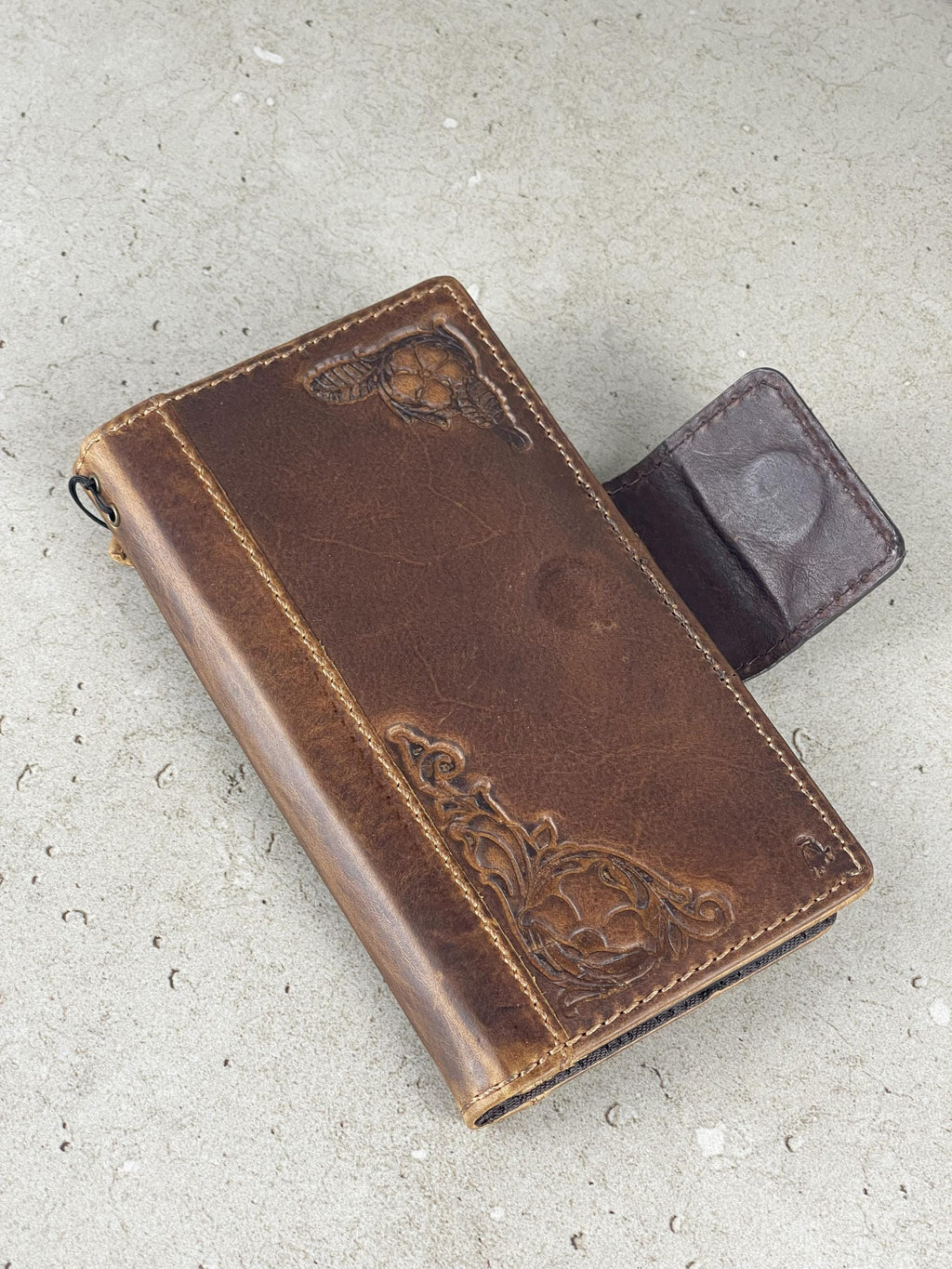Genuine Leather fo OnePlus Open Case Wallet Handmade Wireless Luxury  Davidov Art