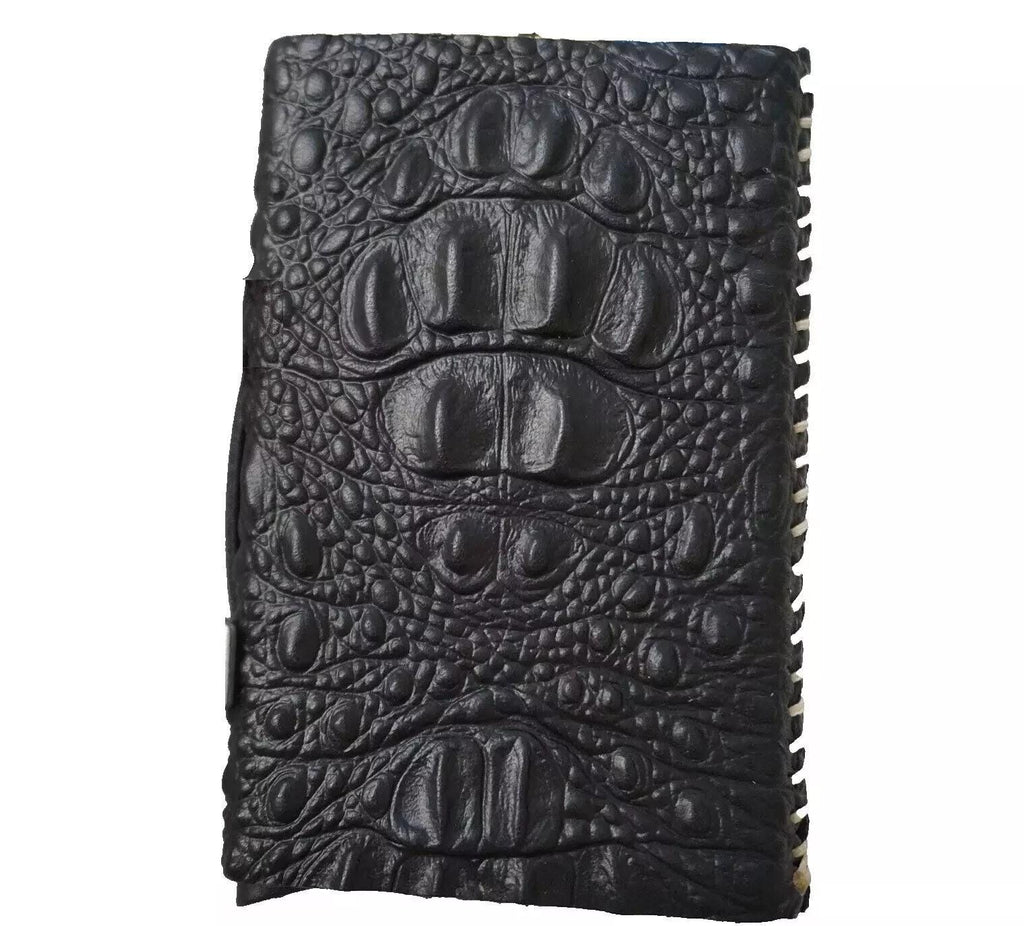 Handmade leather removable credit card wallet for women and men Davidov Art