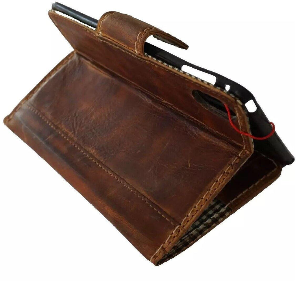 Vintage Leather iPad Mini Case: Magnetic Wallet, Hand Sewn