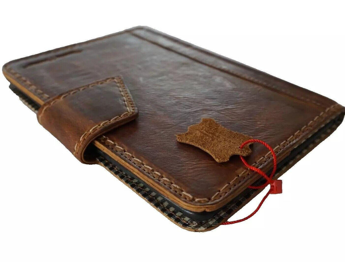 Vintage Leather iPad Mini Case: Magnetic Wallet, Hand Sewn
