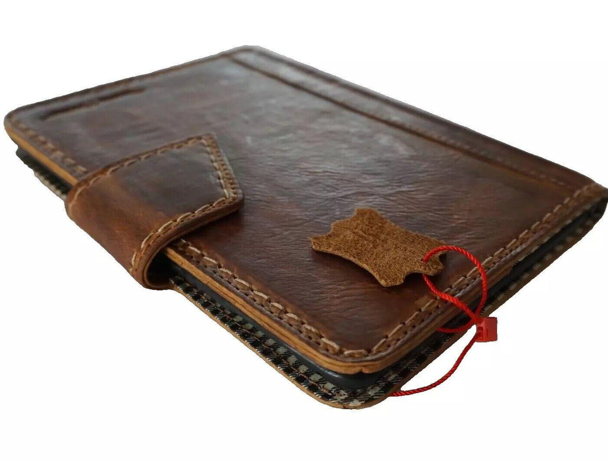 Vintage Leather iPad Mini Case: Magnetic Wallet, Hand Sewn