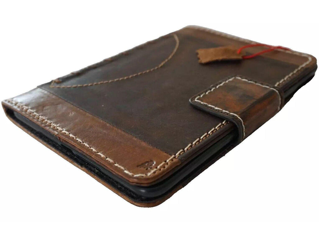 Vintage Leather Football iPad Mini Case: Magnetic Wallet, Hand Sewn