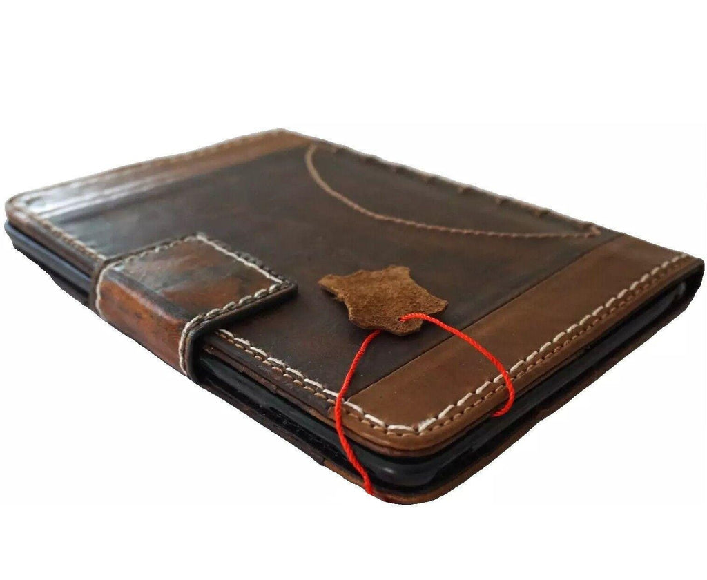 Vintage Leather Football iPad Mini Case: Magnetic Wallet, Hand Sewn