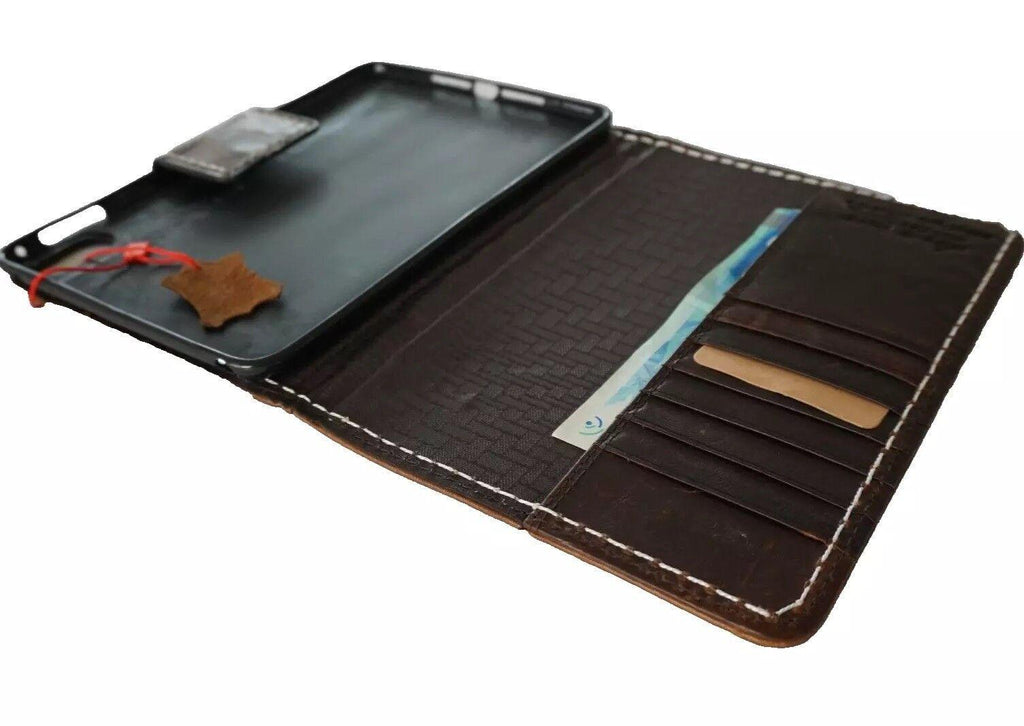 Vintage Leather Football iPad Mini Case: Magnetic Wallet, Hand Sewn