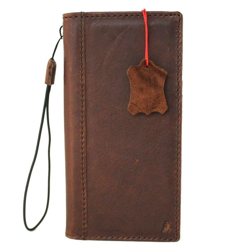 Vintage Leather iPhone Wallet Case: Handmade Book Cover