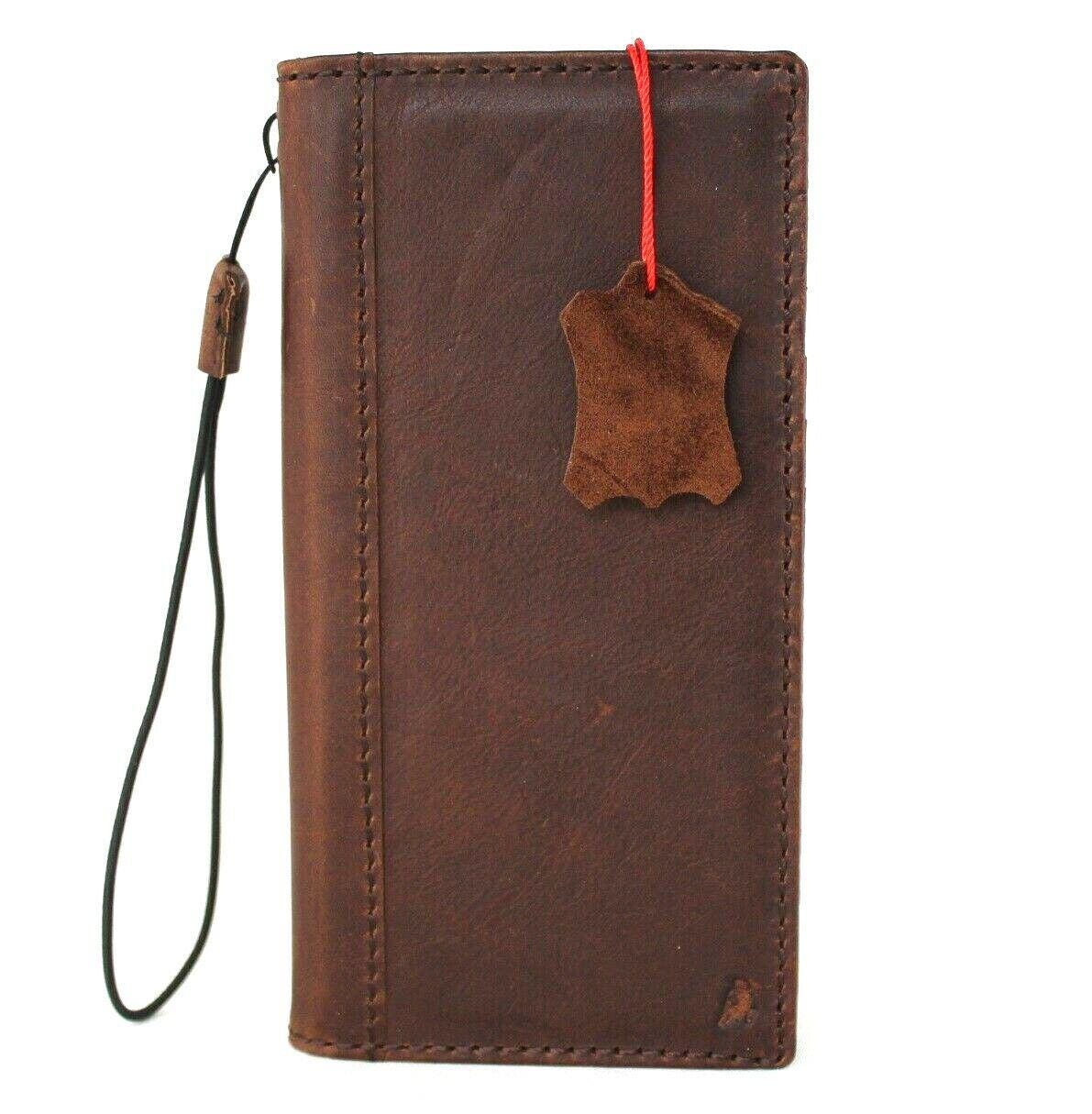 Vintage Leather iPhone Wallet Case: Handmade Book Cover