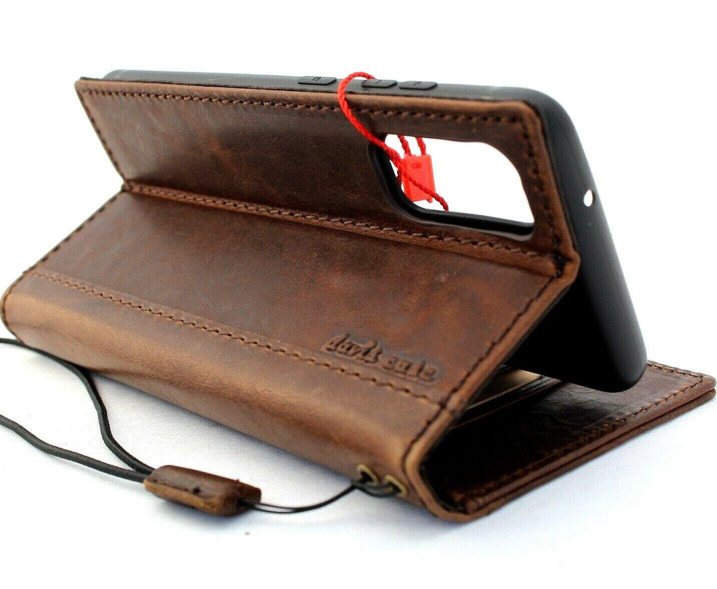 Vintage Leather iPhone Wallet Case: Handmade Book Cover