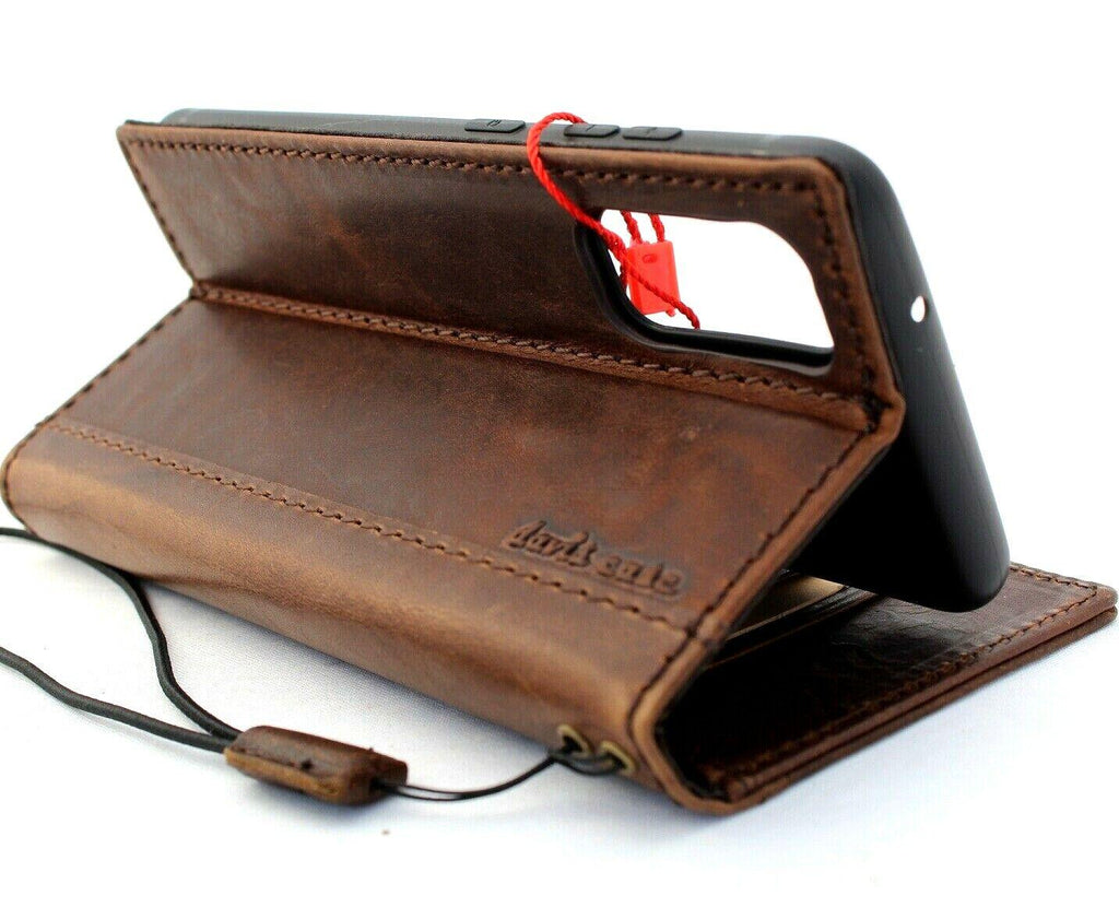 Vintage Leather iPhone Wallet Case: Handmade Book Cover