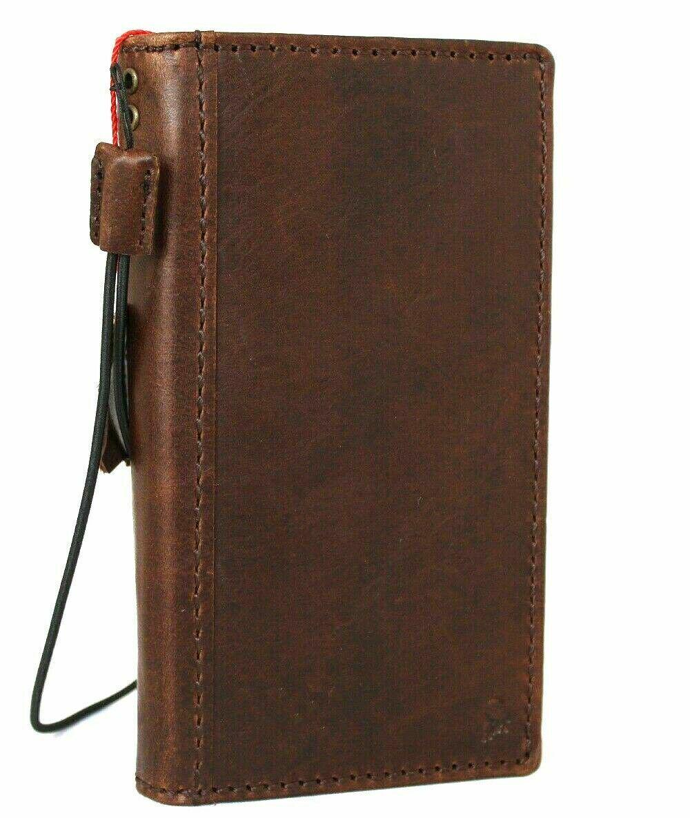 Vintage Leather iPhone Wallet Case: Handmade Book Cover