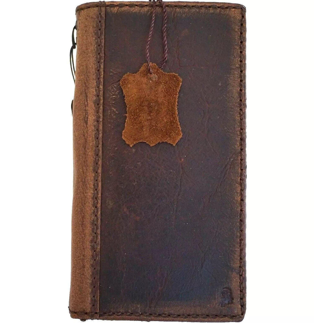 Handmade Leather Wallet Book Cover for Galaxy Z Fold