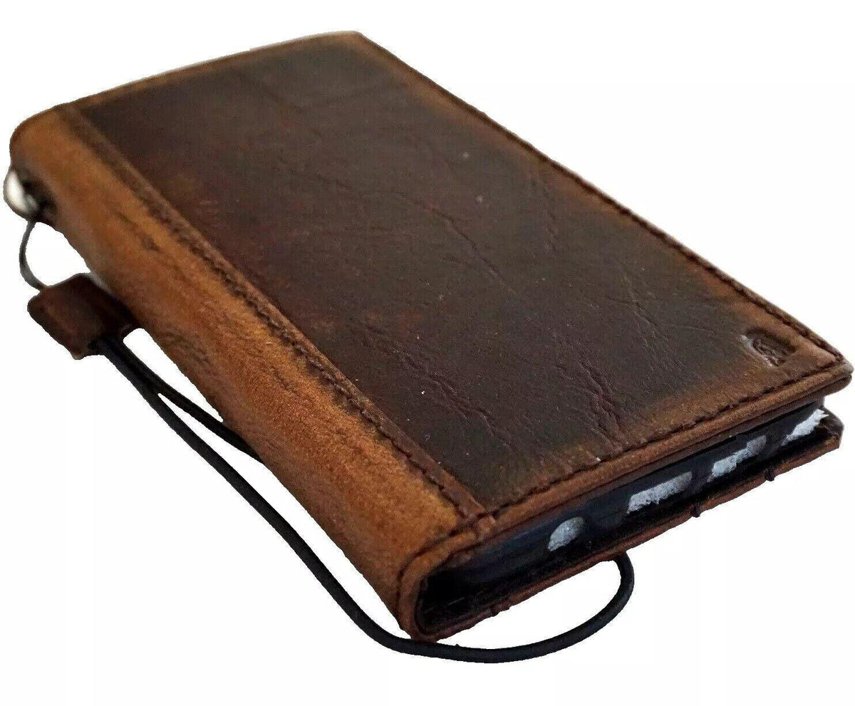 Genuine Leather fo OnePlus Open Case Wallet Handmade Wireless Luxury Diy Frame Polish