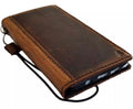 Handmade Leather Wallet Case for Google Pixel: Vintage Book Design