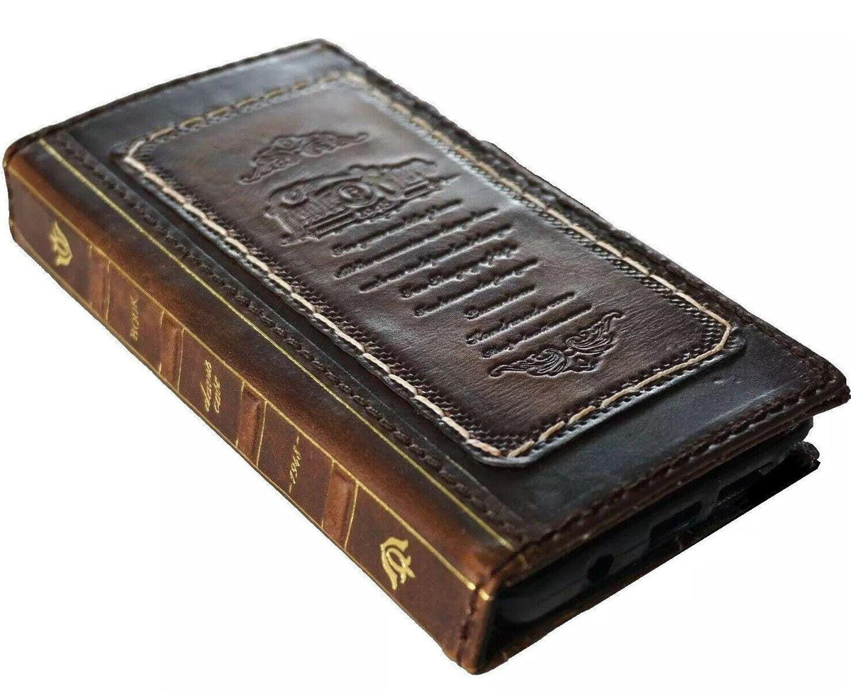 Handmade Leather Wallet Case for Oppo Find N3 Reno 12 Pro