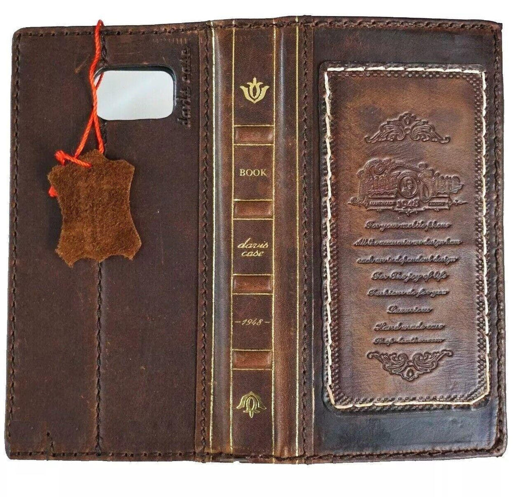 Handmade Leather Wallet Book Case for Vivo X Fold 3 Pro