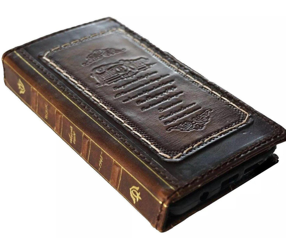 Handmade Leather Wallet Book Case for Vivo X Fold 3 Pro