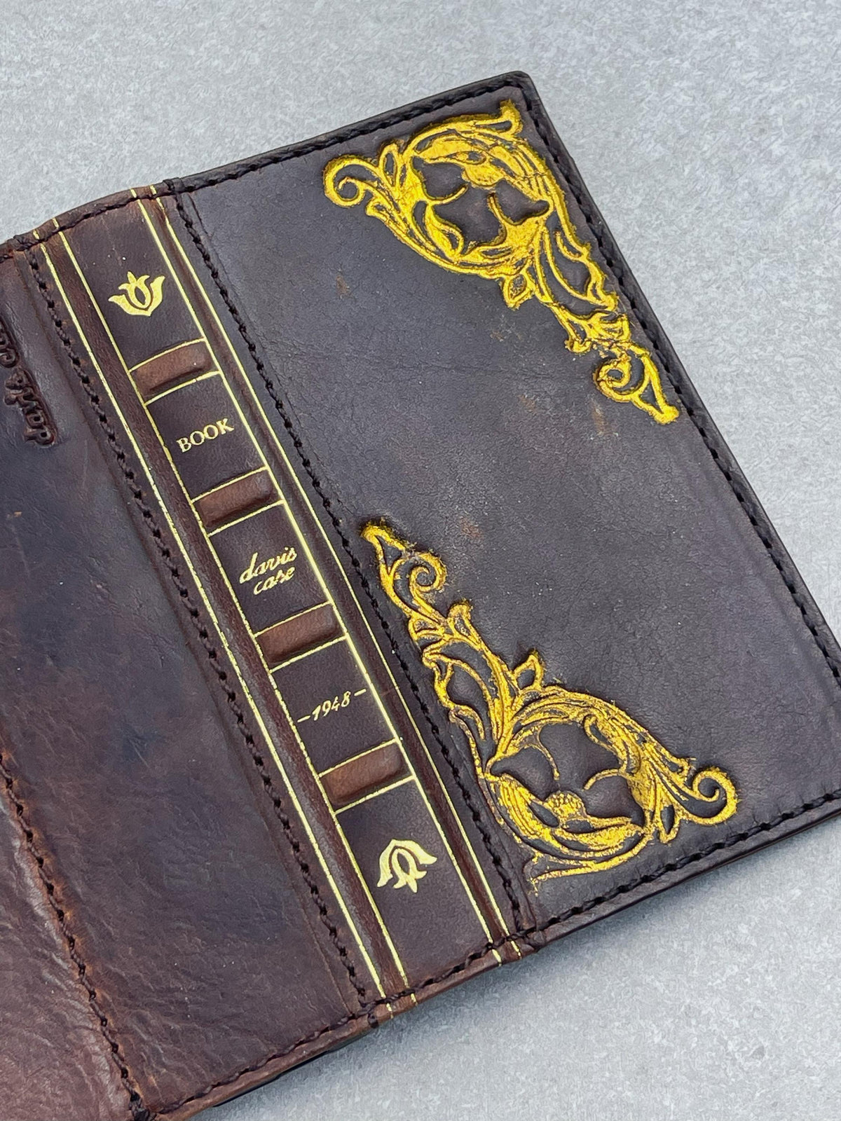 Genuine Leather fo OnePlus Open Case Wallet Handmade Wireless Luxury  Davidov Art