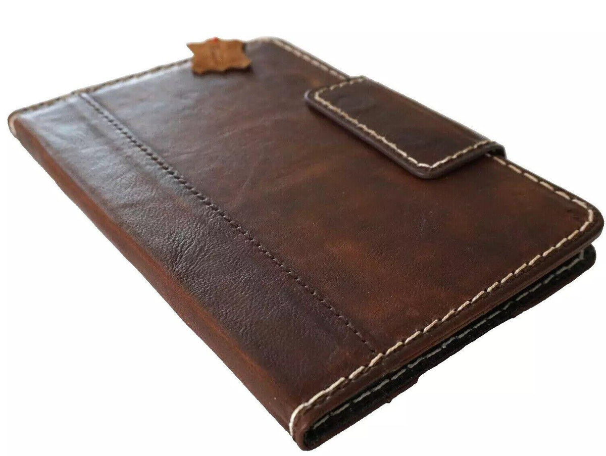Vintage Leather iPad Mini Case: Hand Sewn, Magnetic Pen Holder